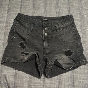 Black Denim Refuge shorts
